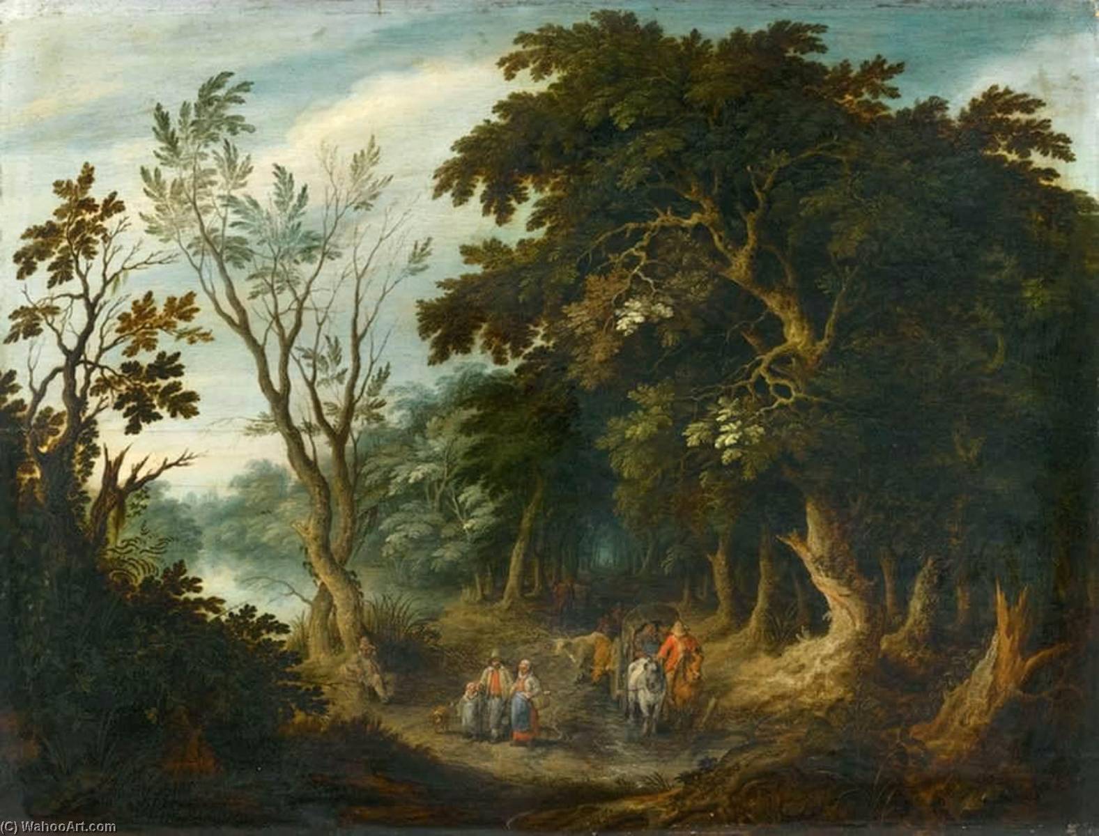 Travellers On A Forest Path — Alexander Keirinckx
