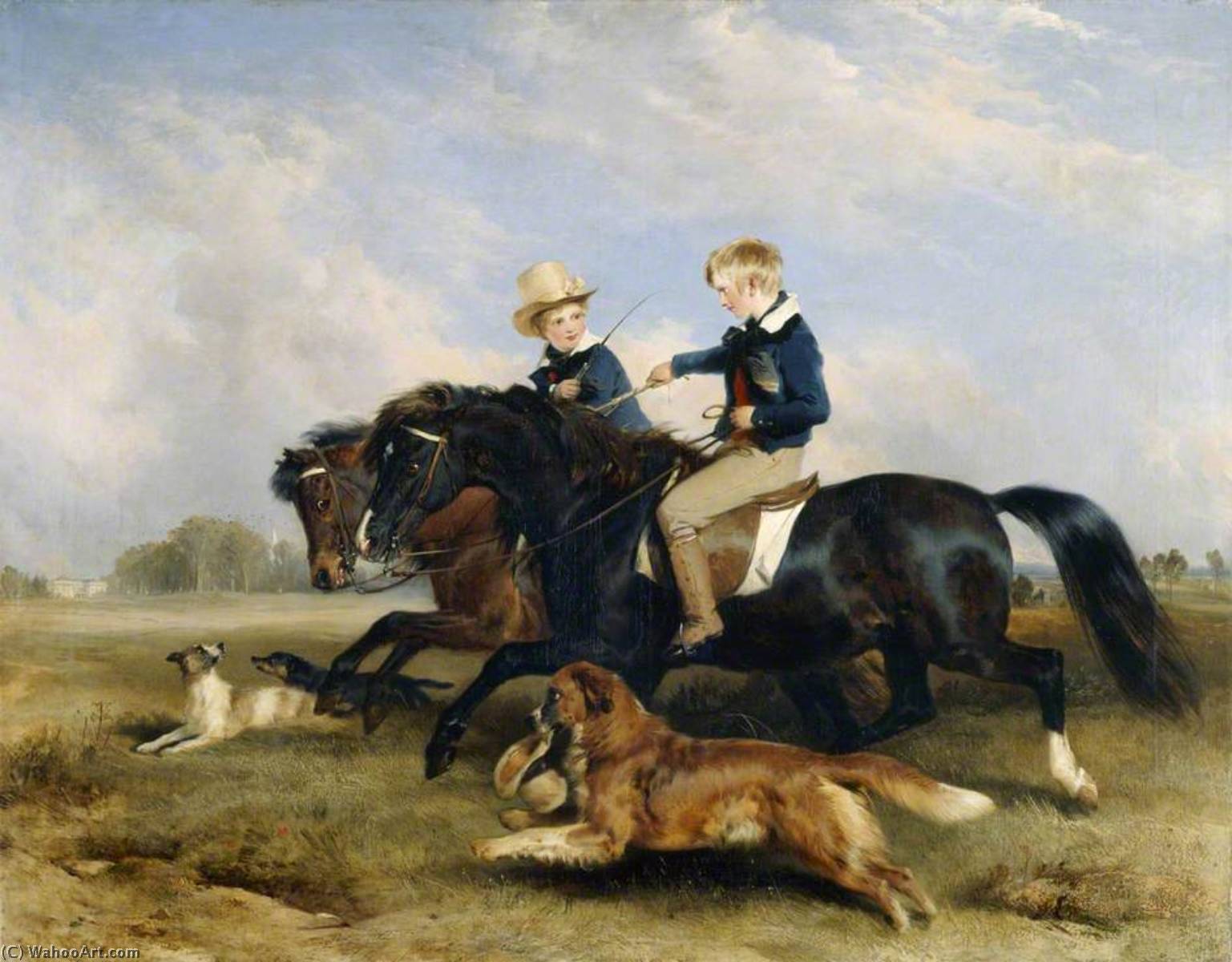 Der Honorable E. S. Russell Und Sein Bruder — Sir Edwin Henry Landseer