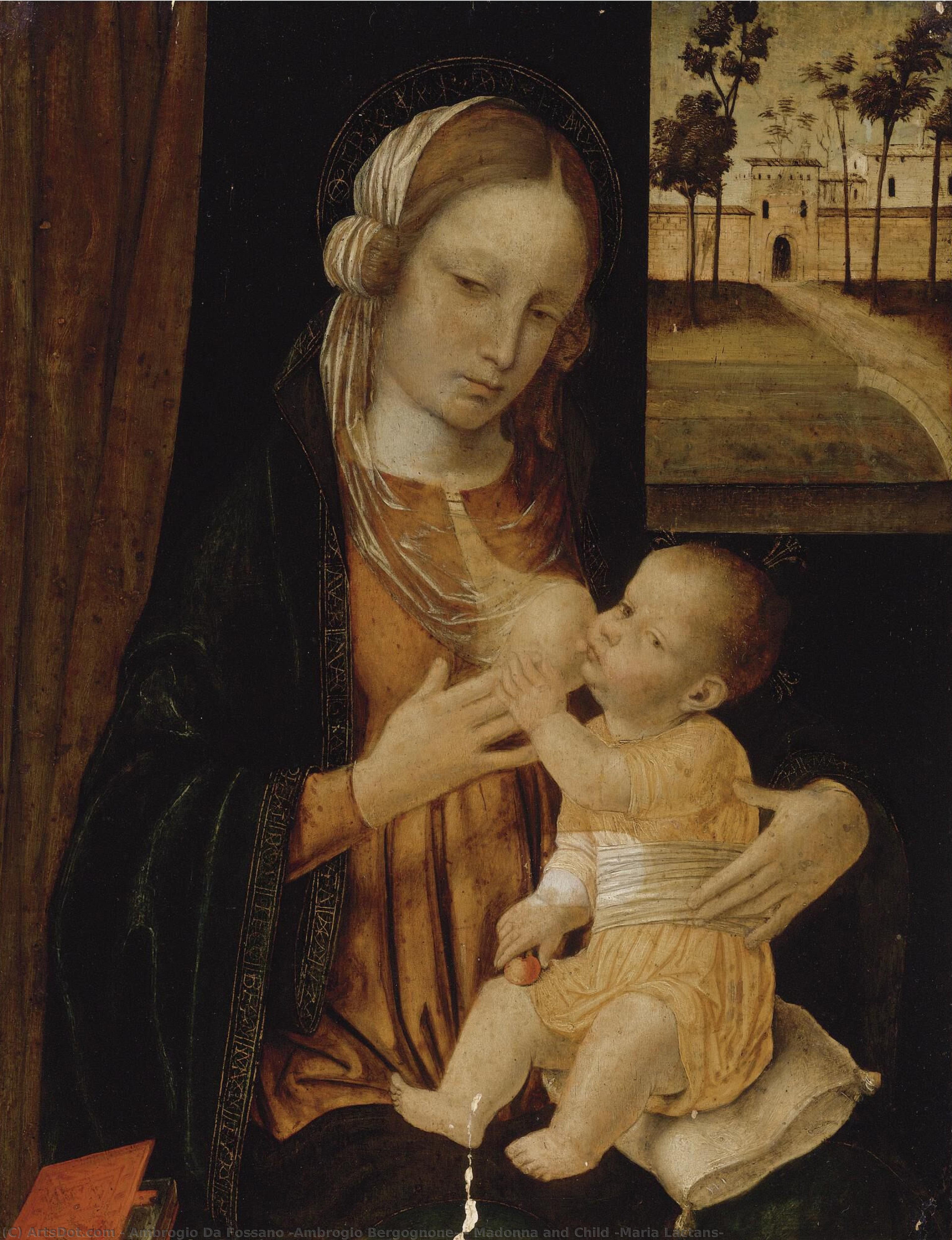 Madonna And Child (maria Lactans) — Ambrođo Bergonjoni