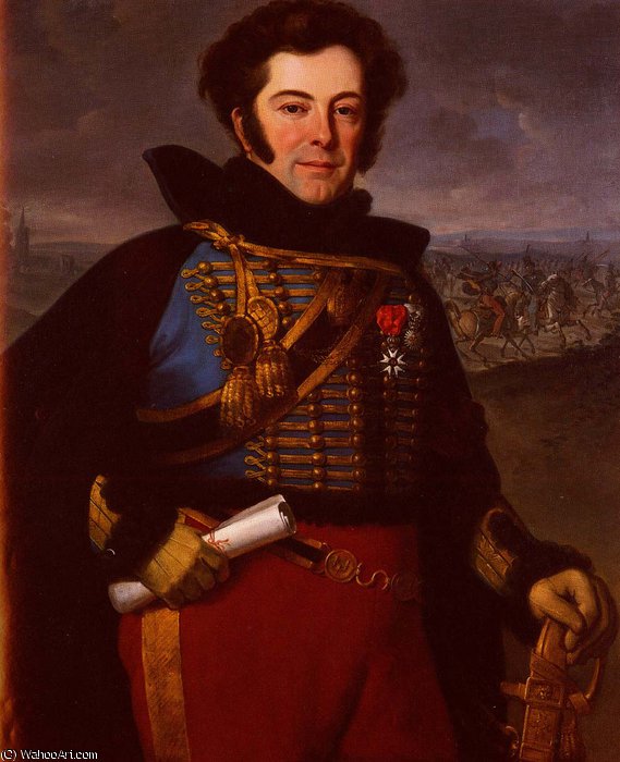 Emile Jean Horace Portrait Of Lieutenant Colonel, Comte De Thalouet — Emile Jean Horace Vernet