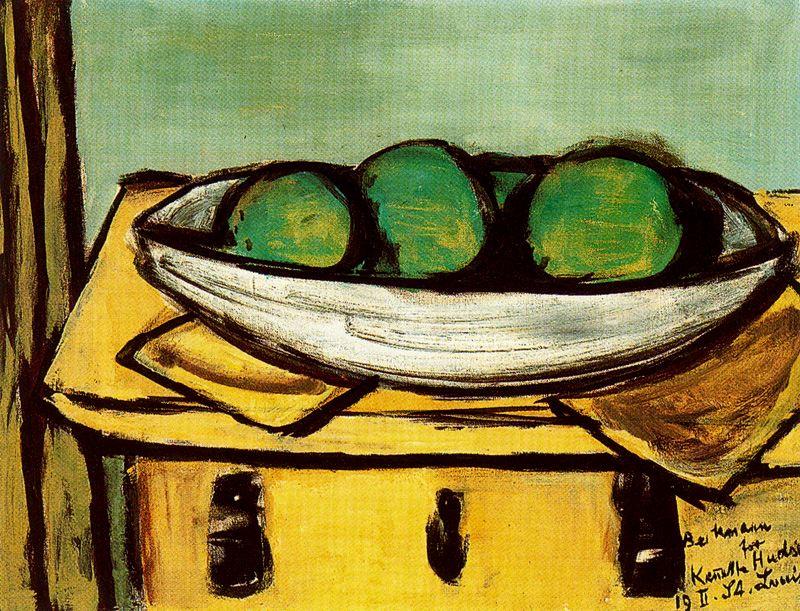 Still Life With Large Green Fruits — Макс Бекман