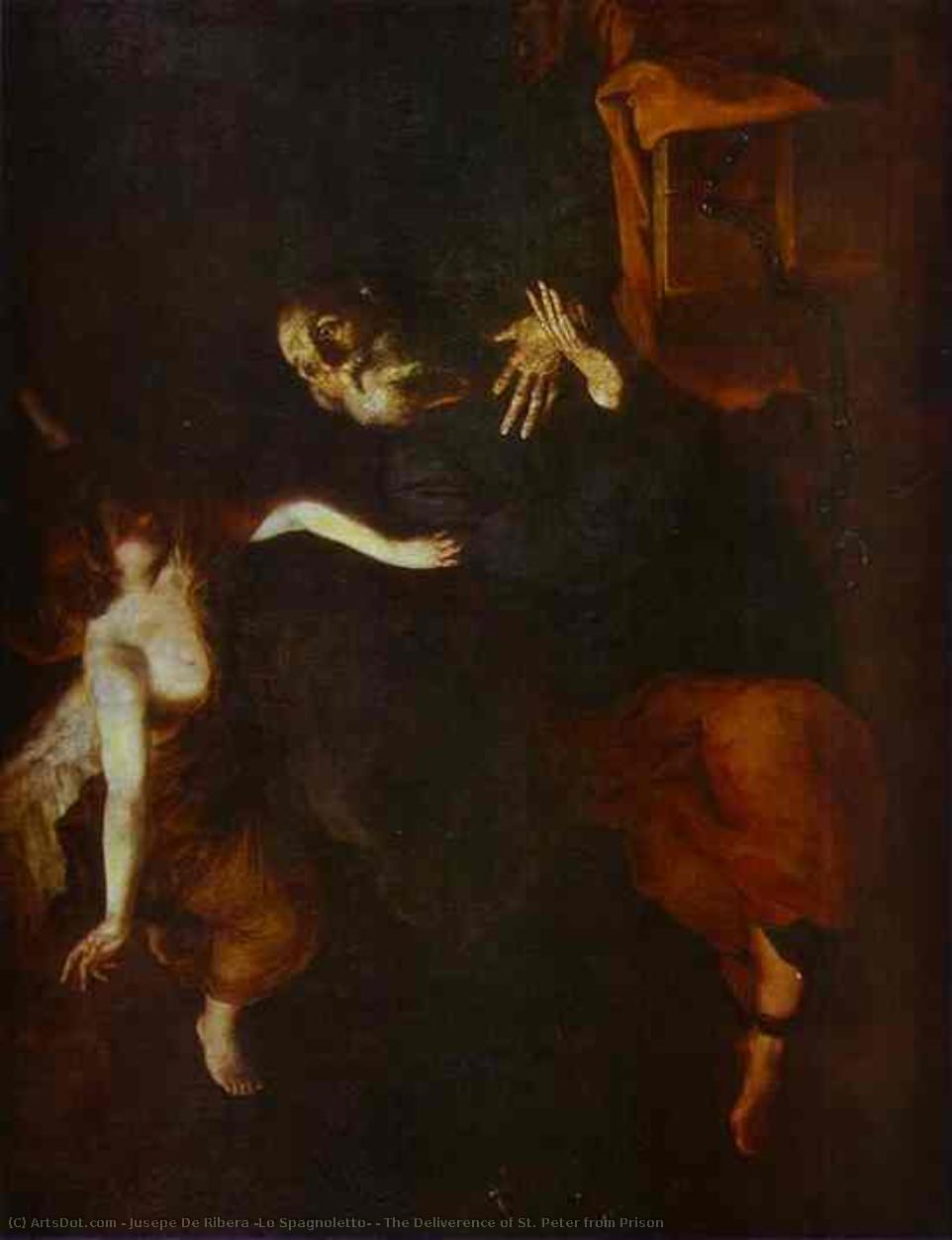 The Deliverence Of St. Peter From Prison — Jusepe De Ribera