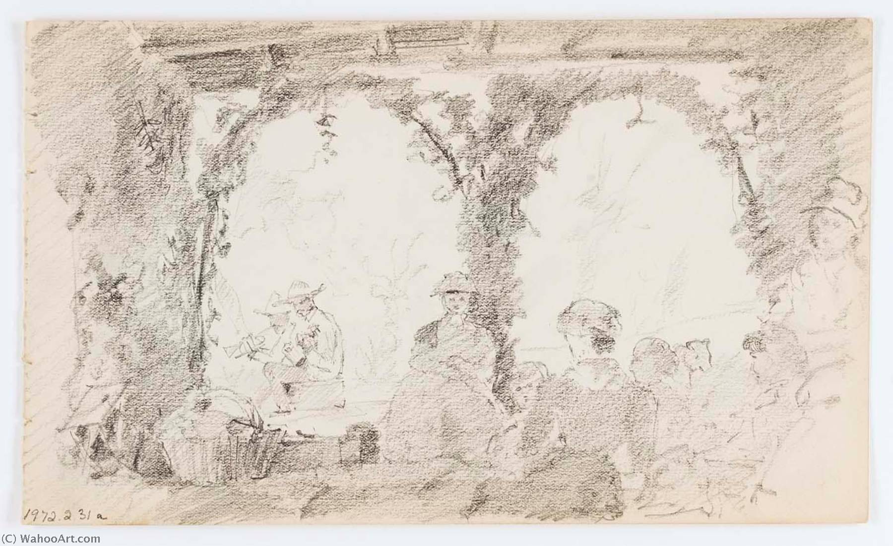 Untitled (seated Figures And Musicians) — Howard Russell Butler