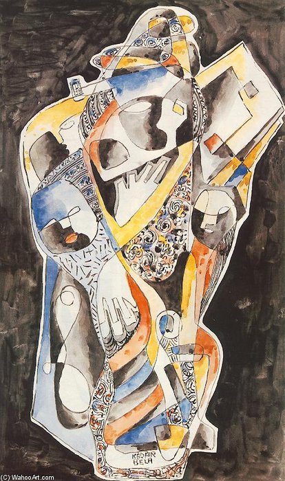 Blue-yellow Composition — Béla Kádár
