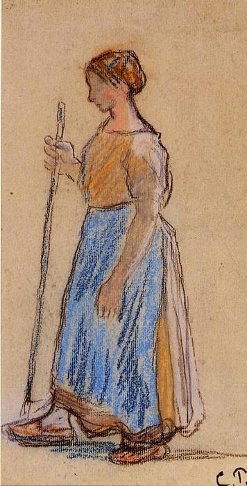 Peasant Woman — Camille Pissarro