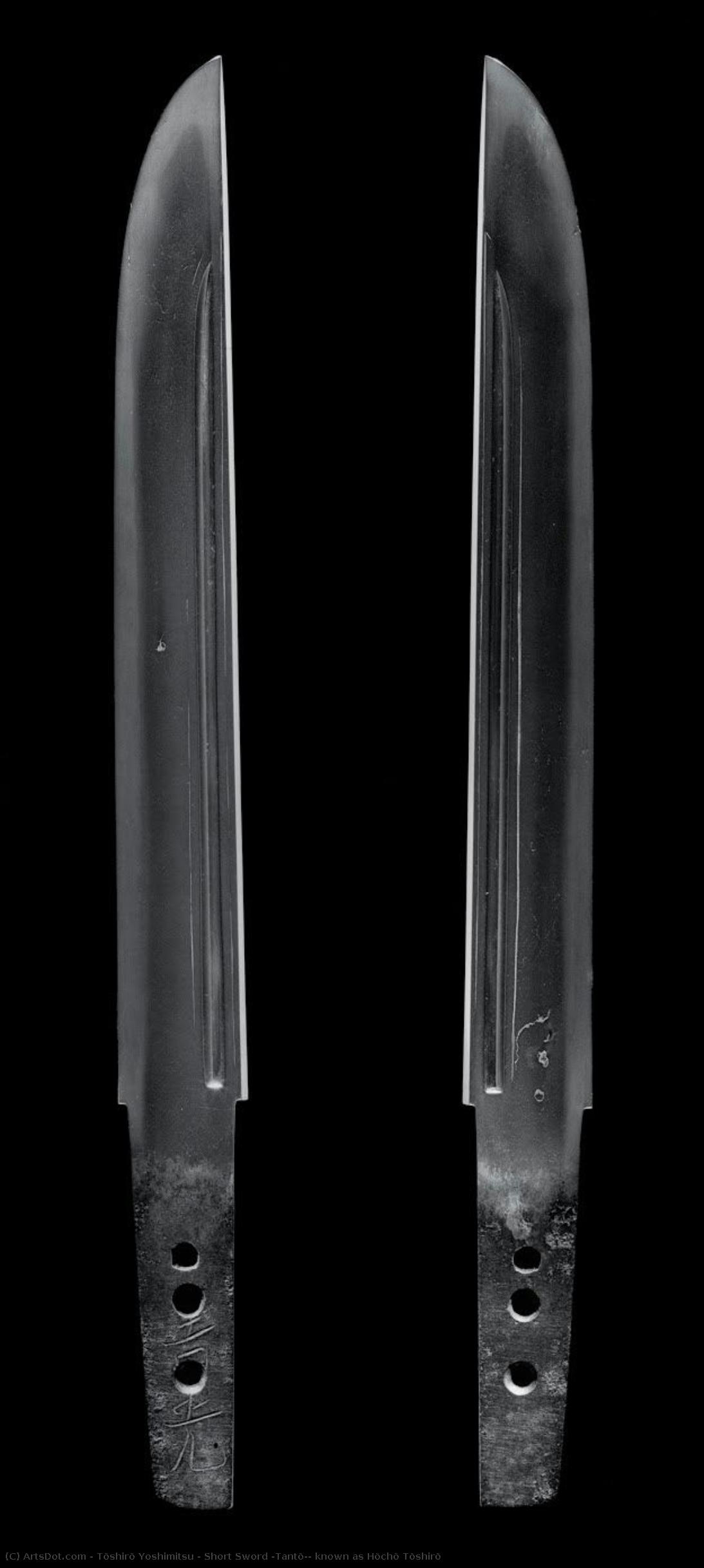 Short Sword (tantō), Known As Hōchō Tōshirō — Tōshirō Yoshimitsu