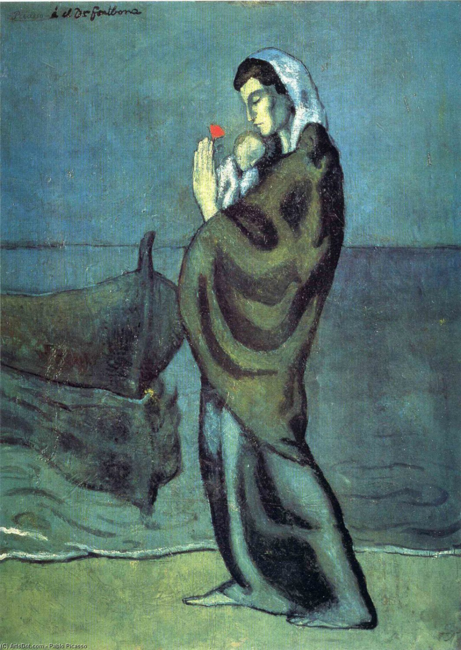 Mother And Child On The Beach — Pablo Picasso