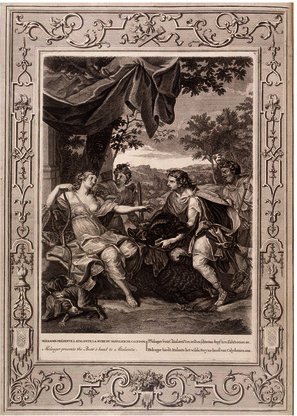 Meleager Presents The Boar S Head To Atalanta Engraving — Bernard Picart