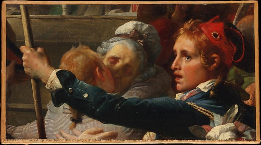 The Nation Is In Danger, Or The Enrollment Of Volunteers At The Place Du Palais-royal In July 1792 — Auguste-hyacinthe Debay