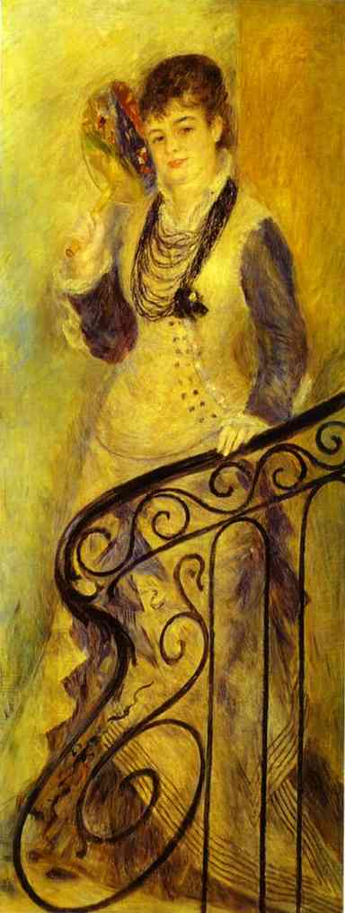 Woman On A Staircase (femme Sur Un Escalier) — Pierre-auguste Renoir