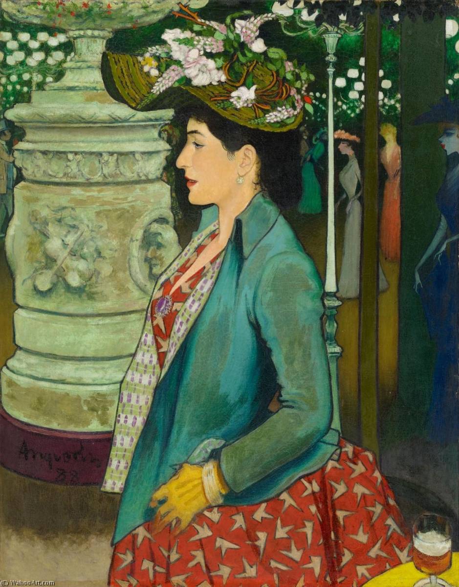 The Elegant Profile Of Bal Mabille — Louis Anquetin