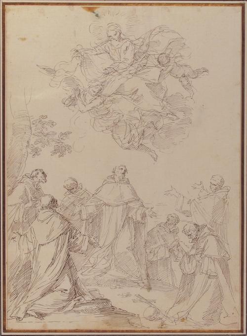 The Virgin Bringing The Habit To The Seven Founding Fathers Of The Servite Order — Donato Creti