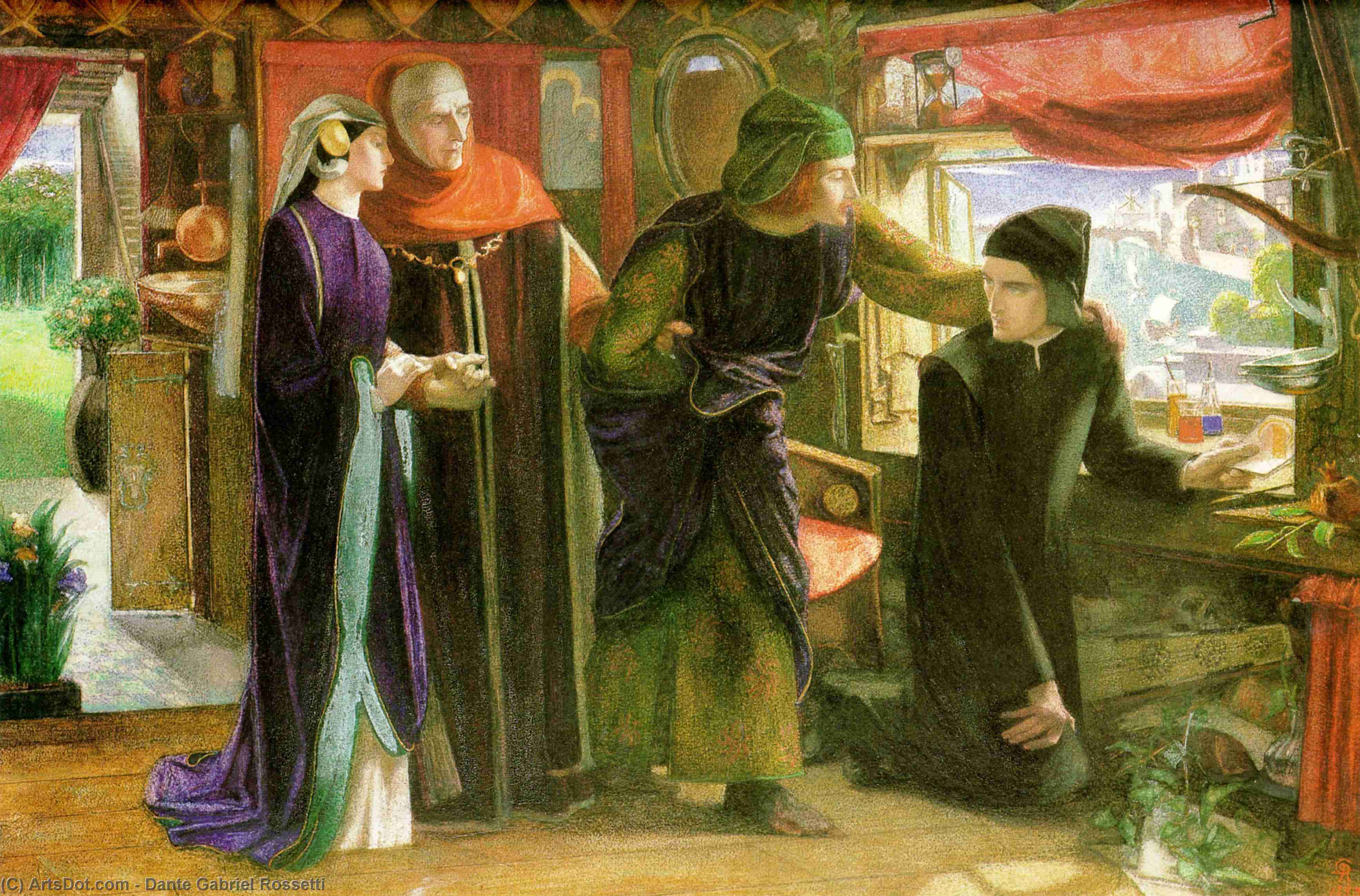 El Primer Aniversario De La Muerte De Beatriz — Dante Gabriel Rossetti