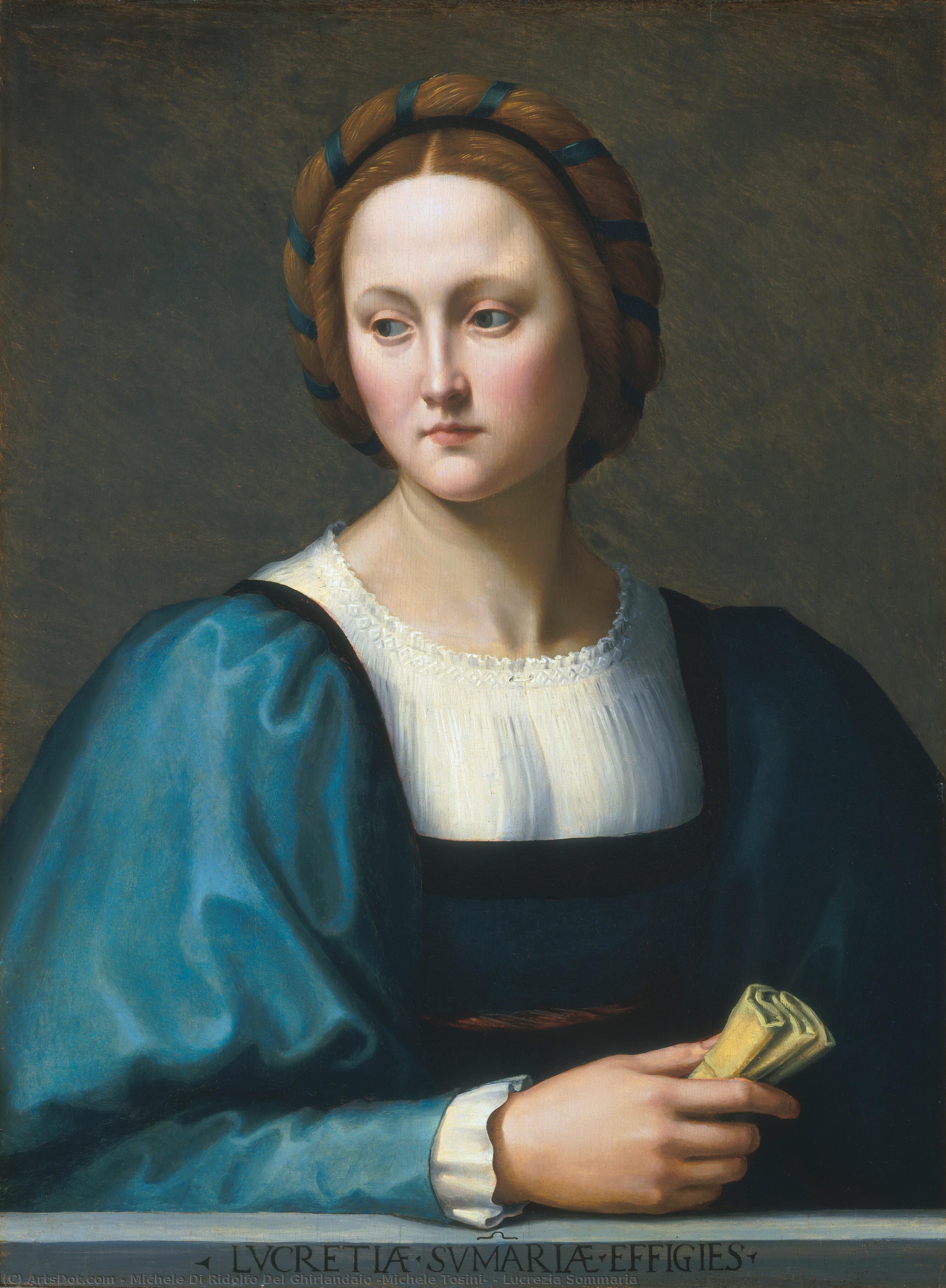 Lucrezia Sommaria — Michele Di Ridolfo Del Ghirlandaio (michele Tosini)