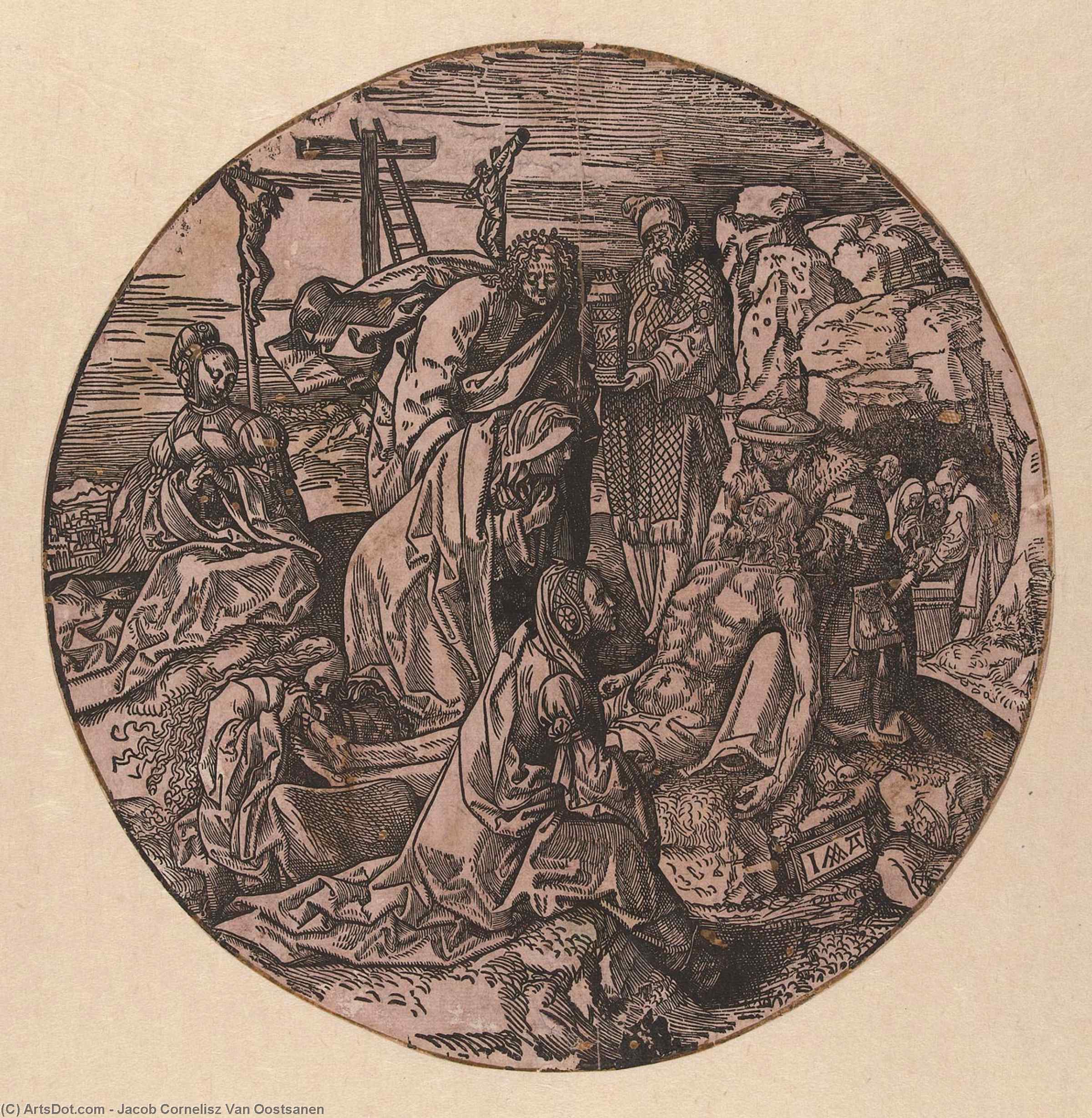 Lamentation And Entombment Of Christ — Jacob Cornelisz Van Oostsanen