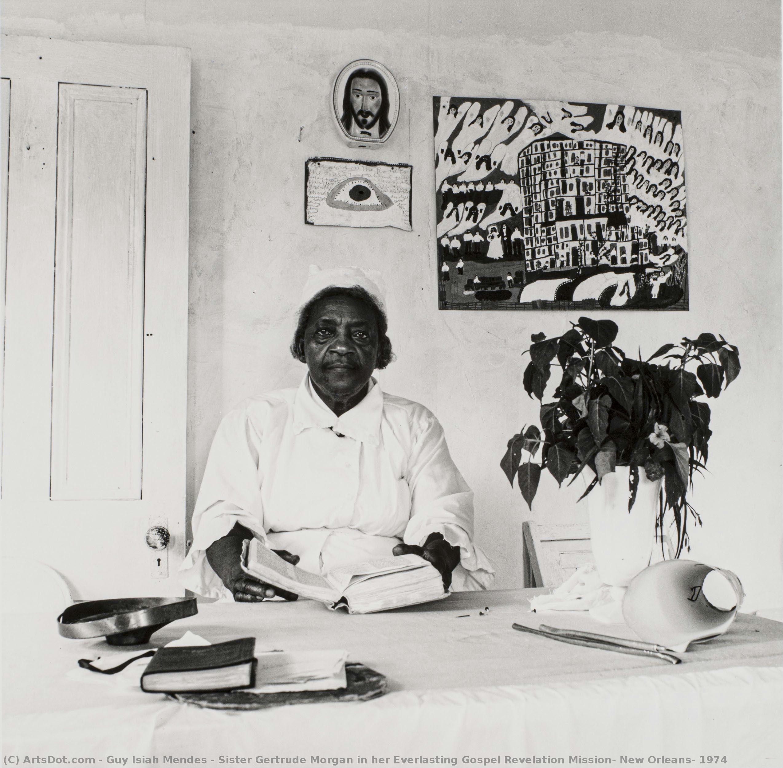 Sister Gertrude Morgan In Her Everlasting Gospel Revelation Mission, New Orleans, 1974 — Guy Isiah Mendes