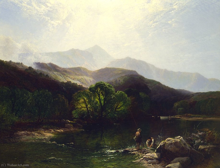 A Trout Stream, North Wales — Henry John Boddington