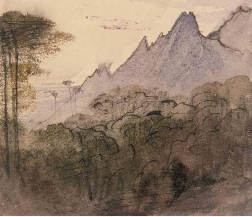 Views Of Bavella, Piana, And Valdomello — Edward Lear