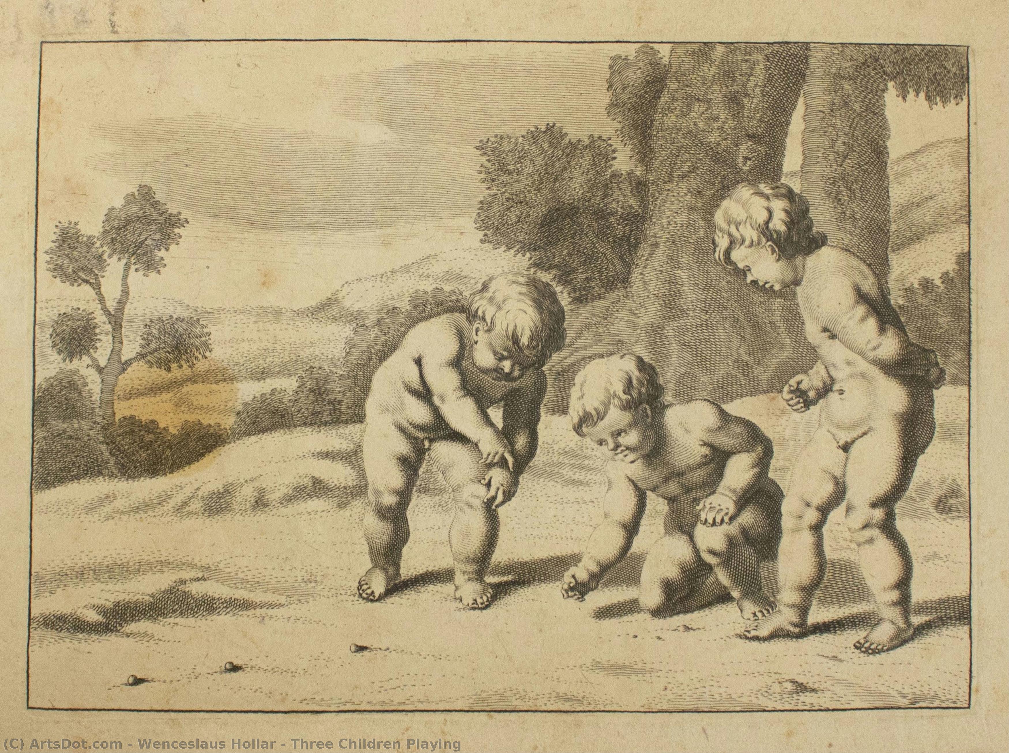 Three Children Playing — ヴァーツラフ・ホラー