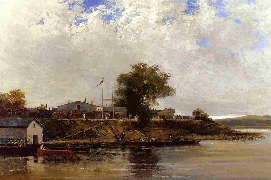 Banks Of The Seine — Dit Luigi Loir Aloys François Joseph Loir
