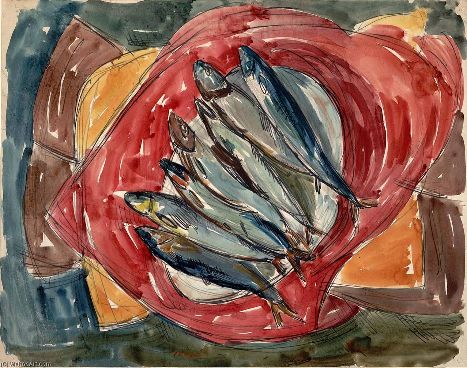 Still Life With Seven Fish — William H. Johnson