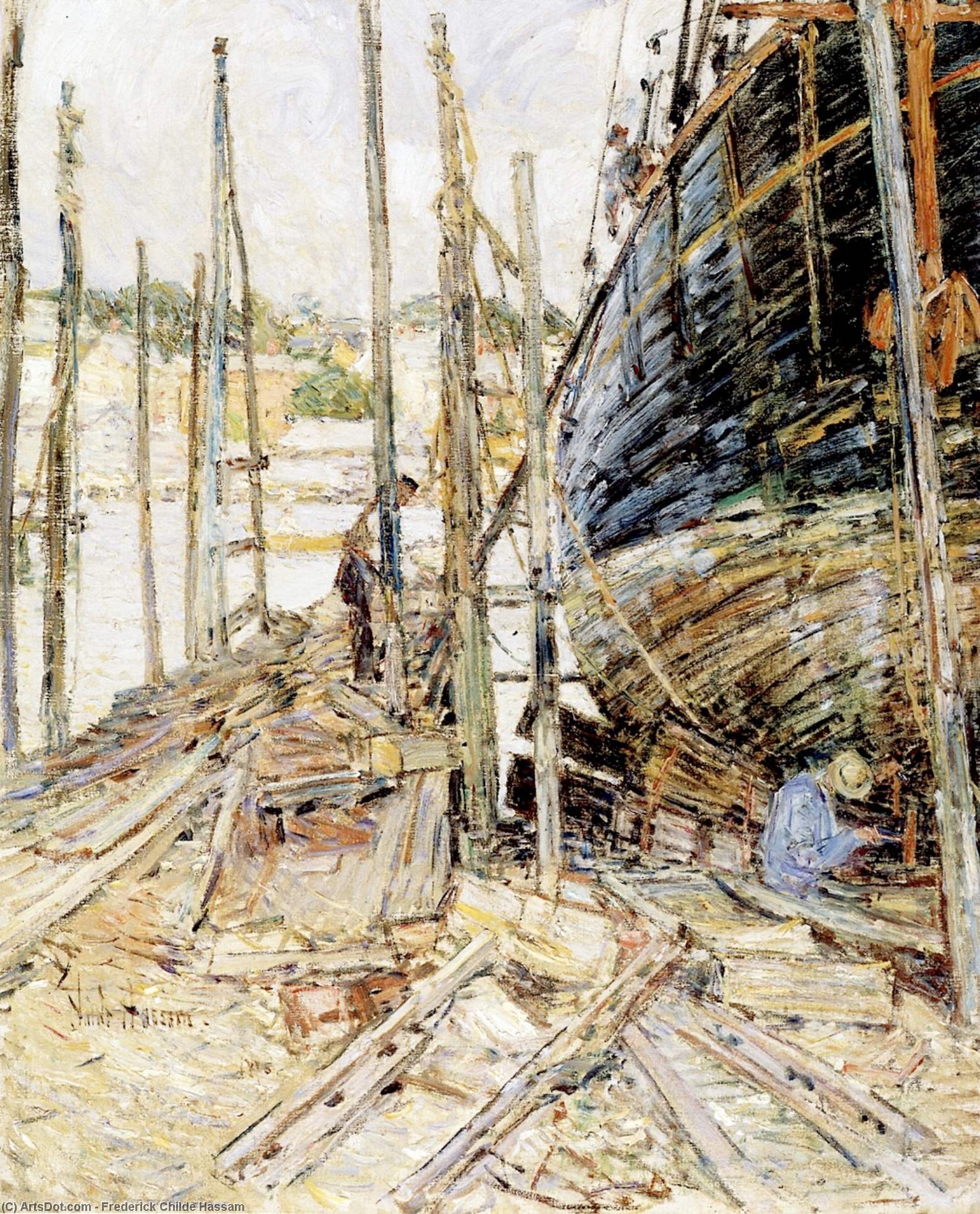The Caulker — Frederick Childe Hassam
