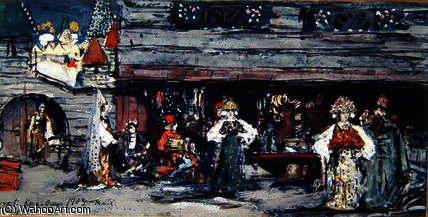 Stage Design For 'the Goldfish' By Minkus — Konstantin Alexeievitch Korovin