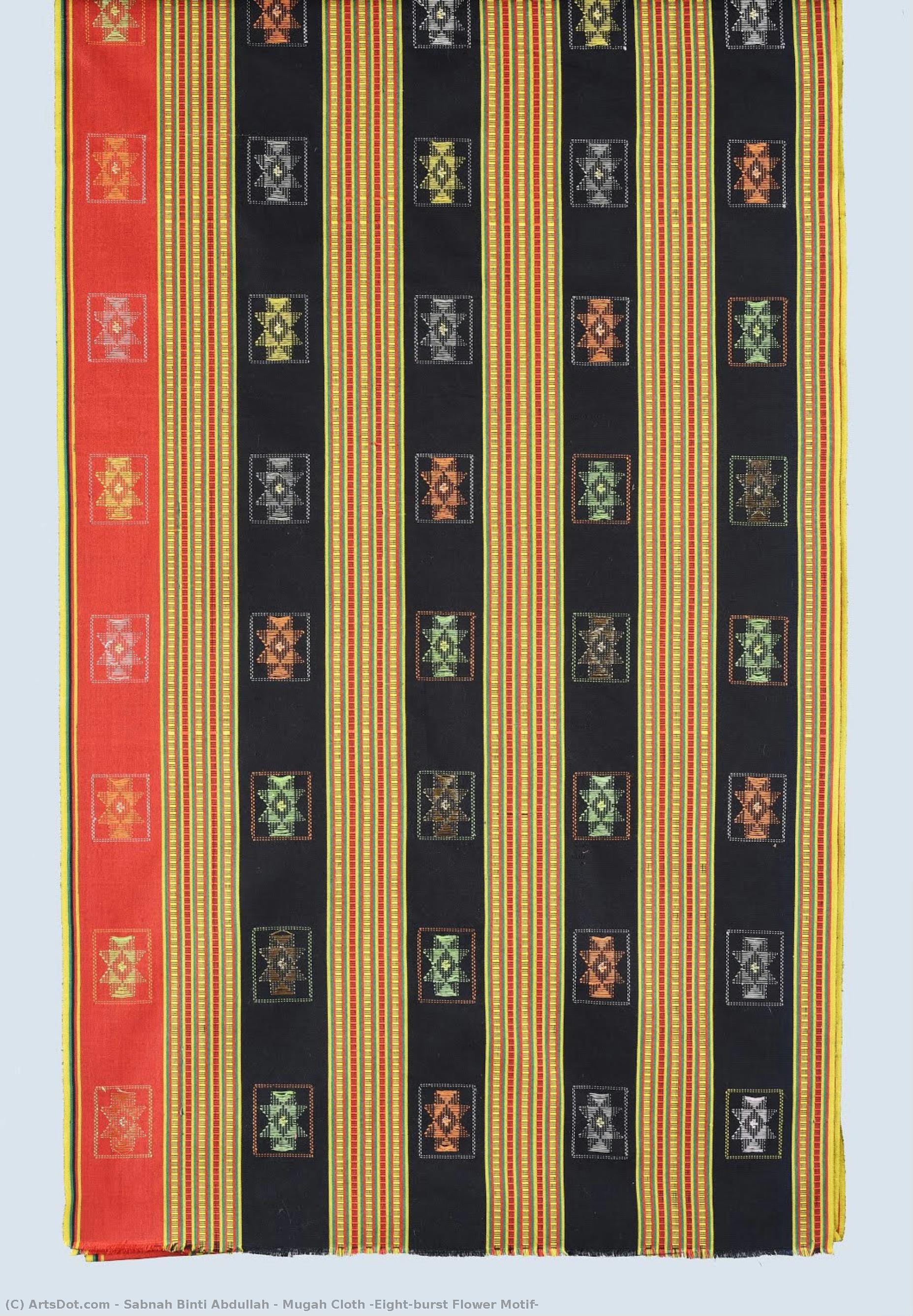 Mugah Cloth (eight-burst Flower Motif) — Sabnah Binti Abdullah