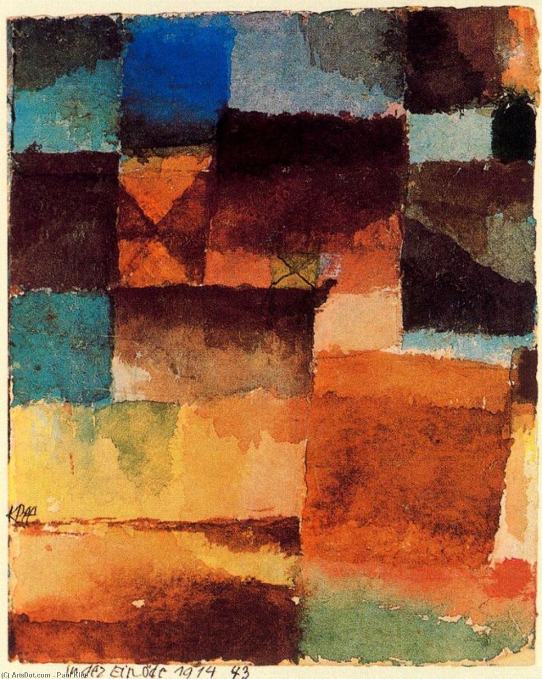 Garden In The European Colony Of St. Germain In Tunis — Paul Klee