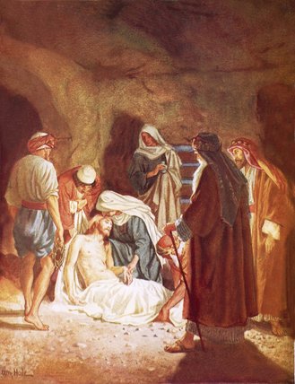 Joseph Of Arimathaea Lying The Body Of Jesus — William Brassey Hole