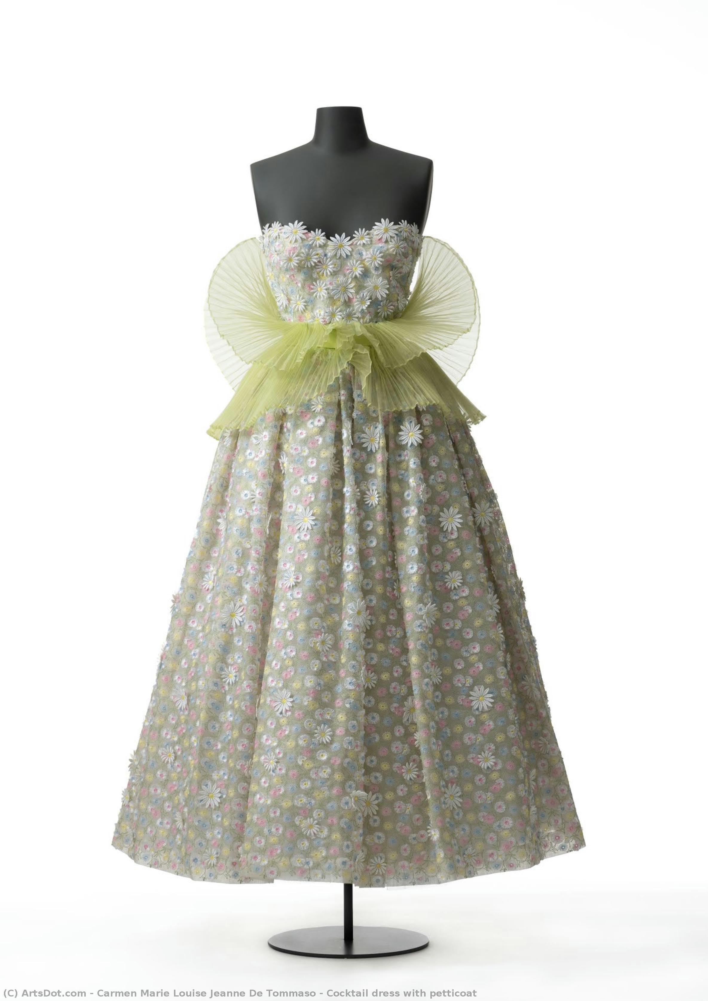 Cocktail Dress With Petticoat — Carmen Marie Louise Jeanne De Tommaso