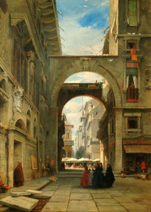 Piazza Dei Signori, Verona, With The Market Place — James Netherlands