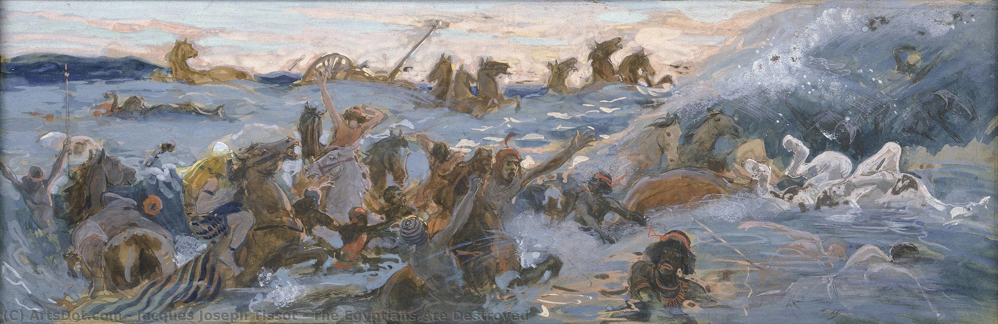 The Egyptians Are Destroyed — Jacques Joseph Tissot