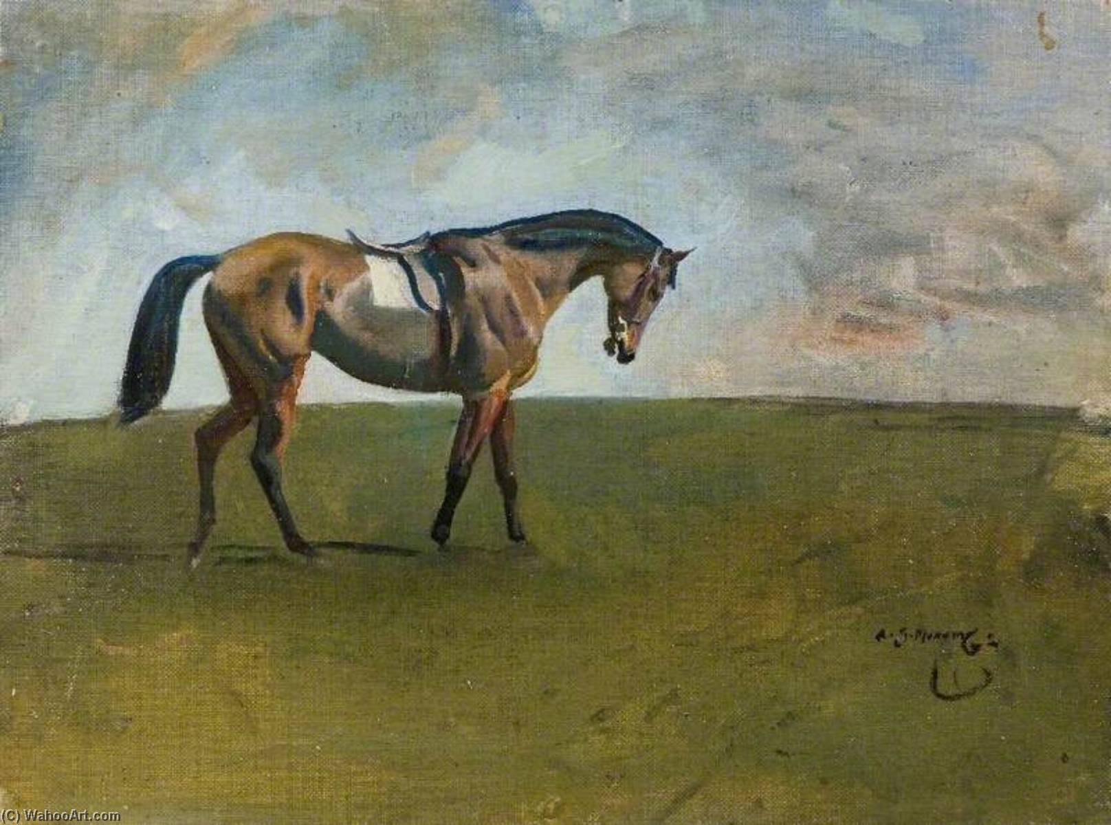A Racehorse In A Landscape — Sir Alfred James Munnings
