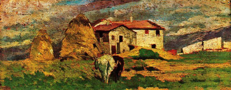 Houses Of The Countryside Of Livorno — Giovanni Fattori