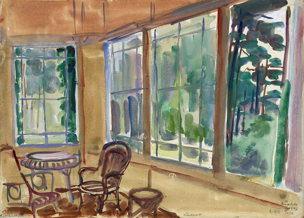 Balcony On The Estate Of Marshal Ivan Bagramian — Martiros Sarian