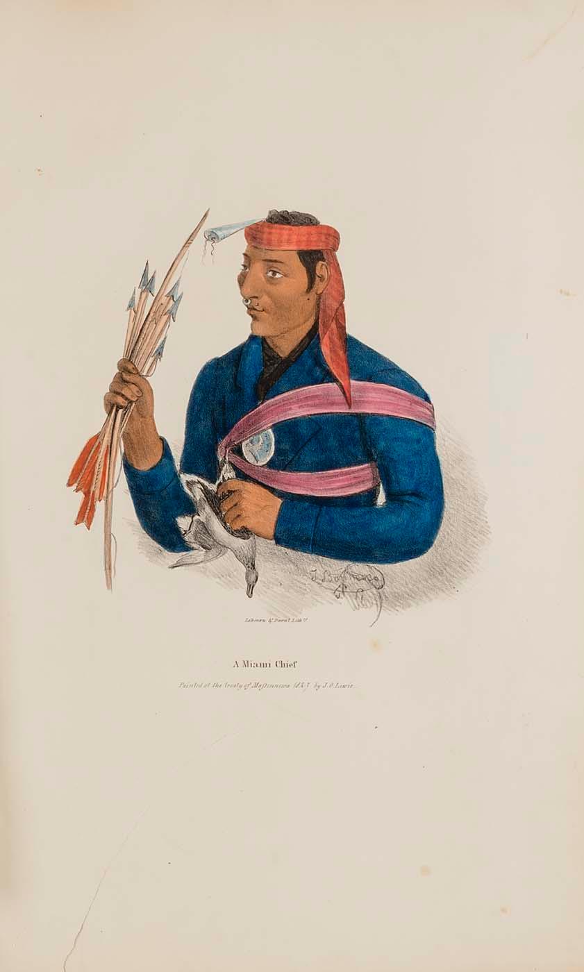 A Miami Chief, From The Aboriginal Portfolio — James Otto Lewis