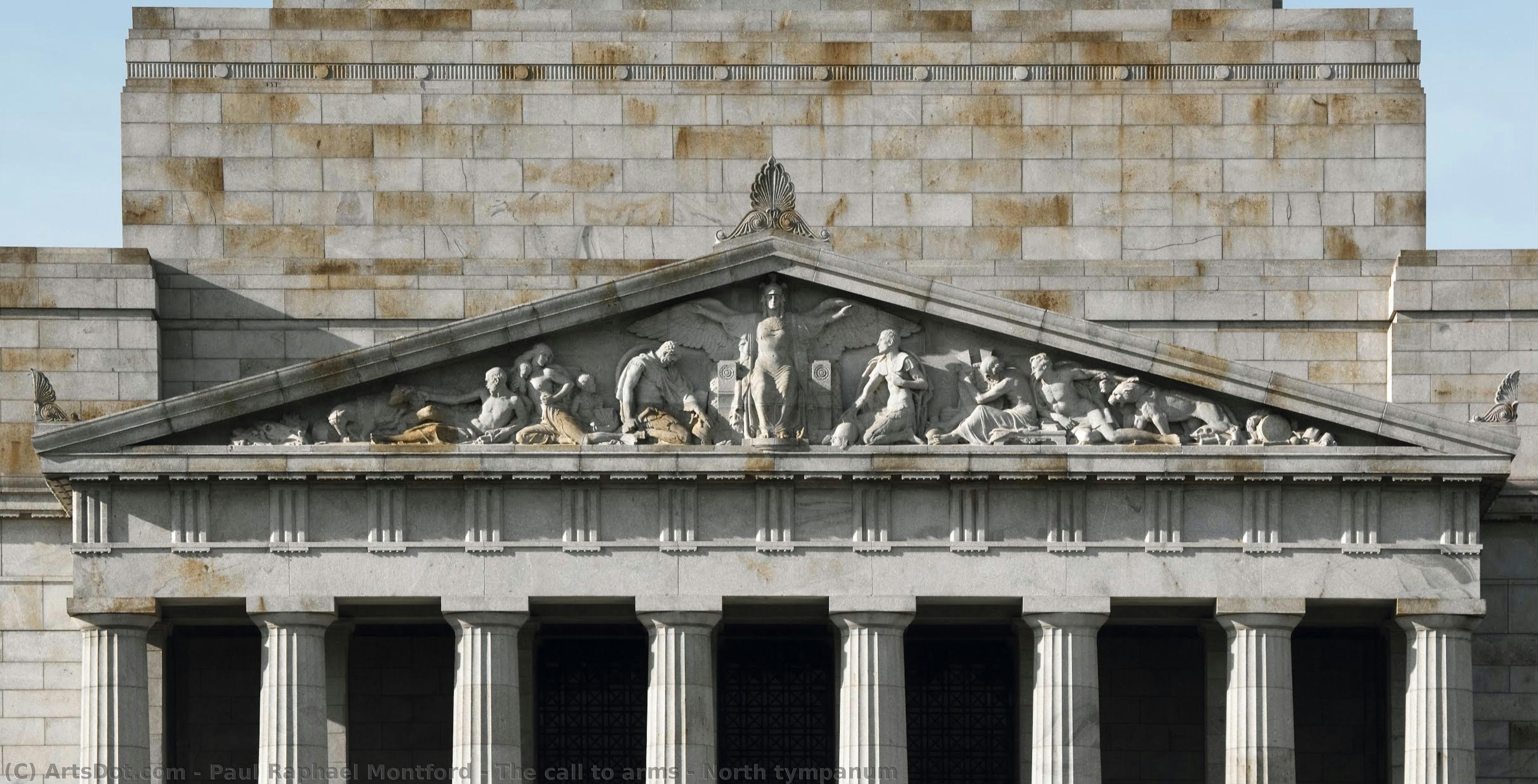 The Call To Arms - North Tympanum — Paul Raphael Montford