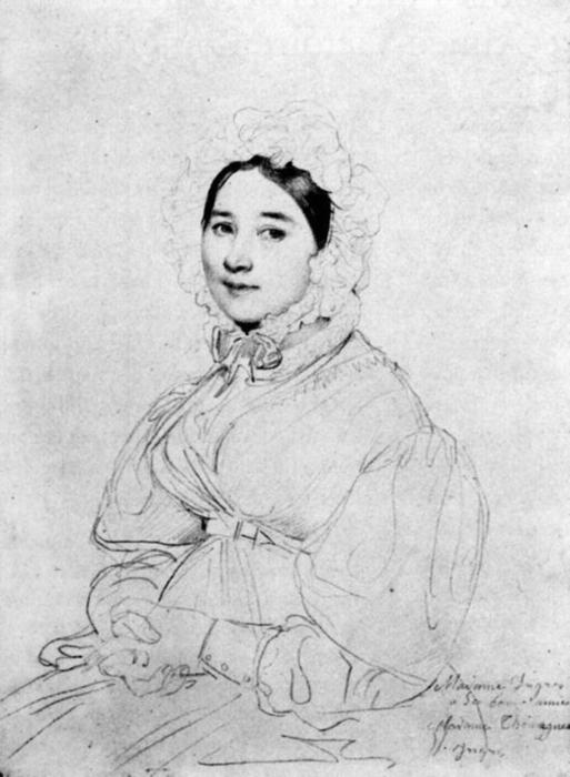 Madame Jean Auguste Dominique Ingres, Born Madeleine Chapelle Iii — Jean-auguste-dominique Ingres