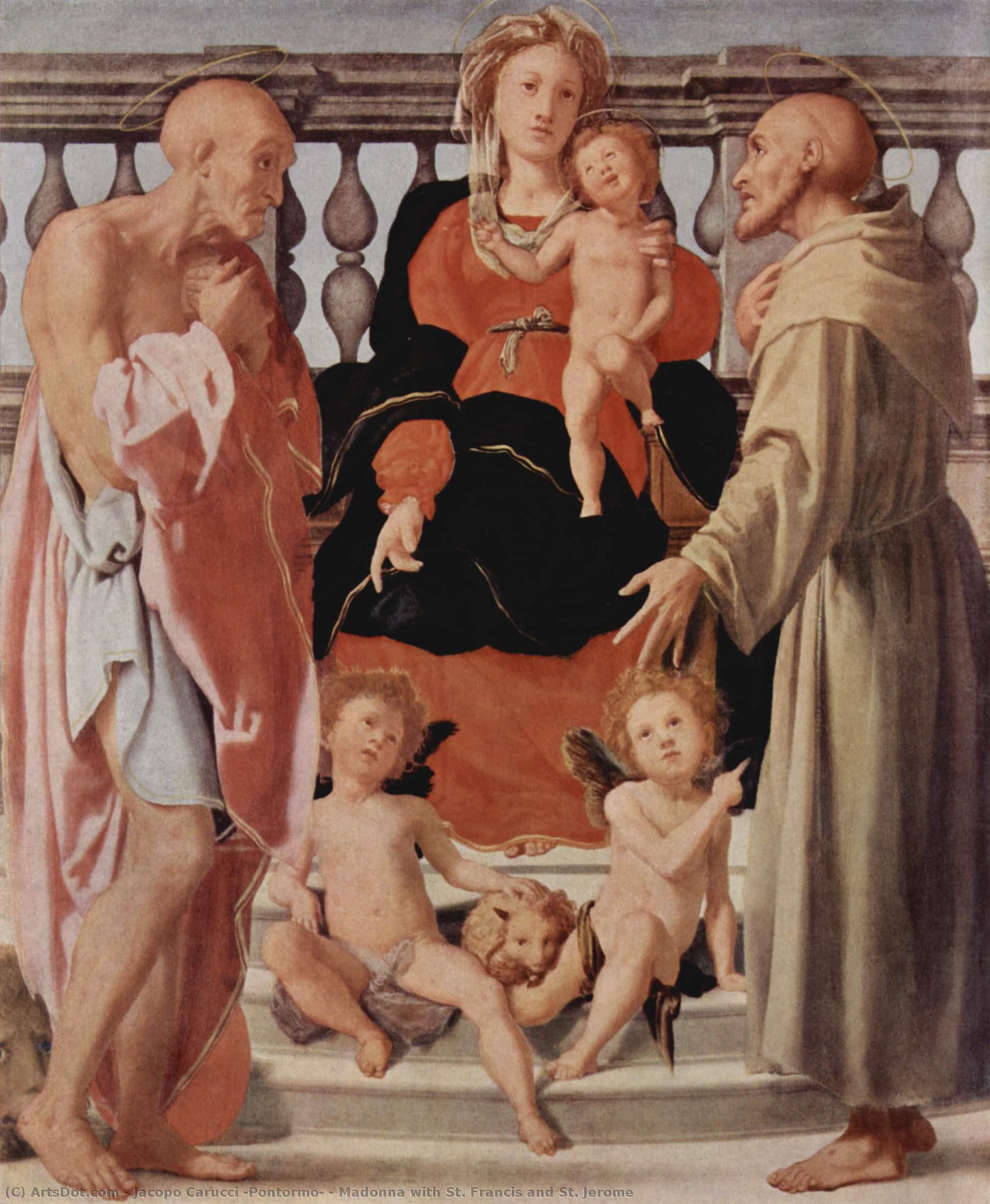 Madonna With St. Francis And St. Jerome — Jacopo Carucci