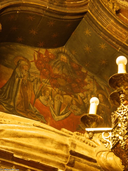 Sepulcre De Sança Ximenis De Cabrera, A La Catedral De Barcelona; Escultura De Pere Oller, Pintura De Lluís Dalmau — Lluís Dalmau