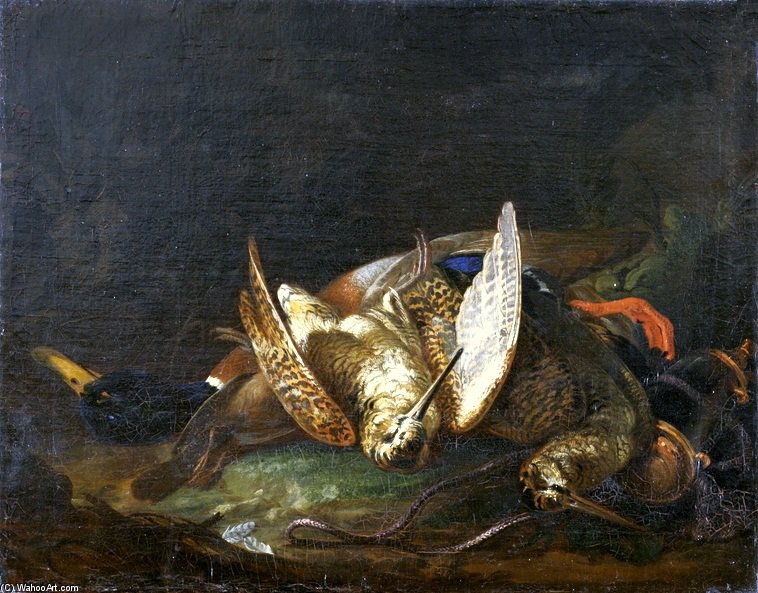 Still Life With Woodcocks — Martino Altomonte