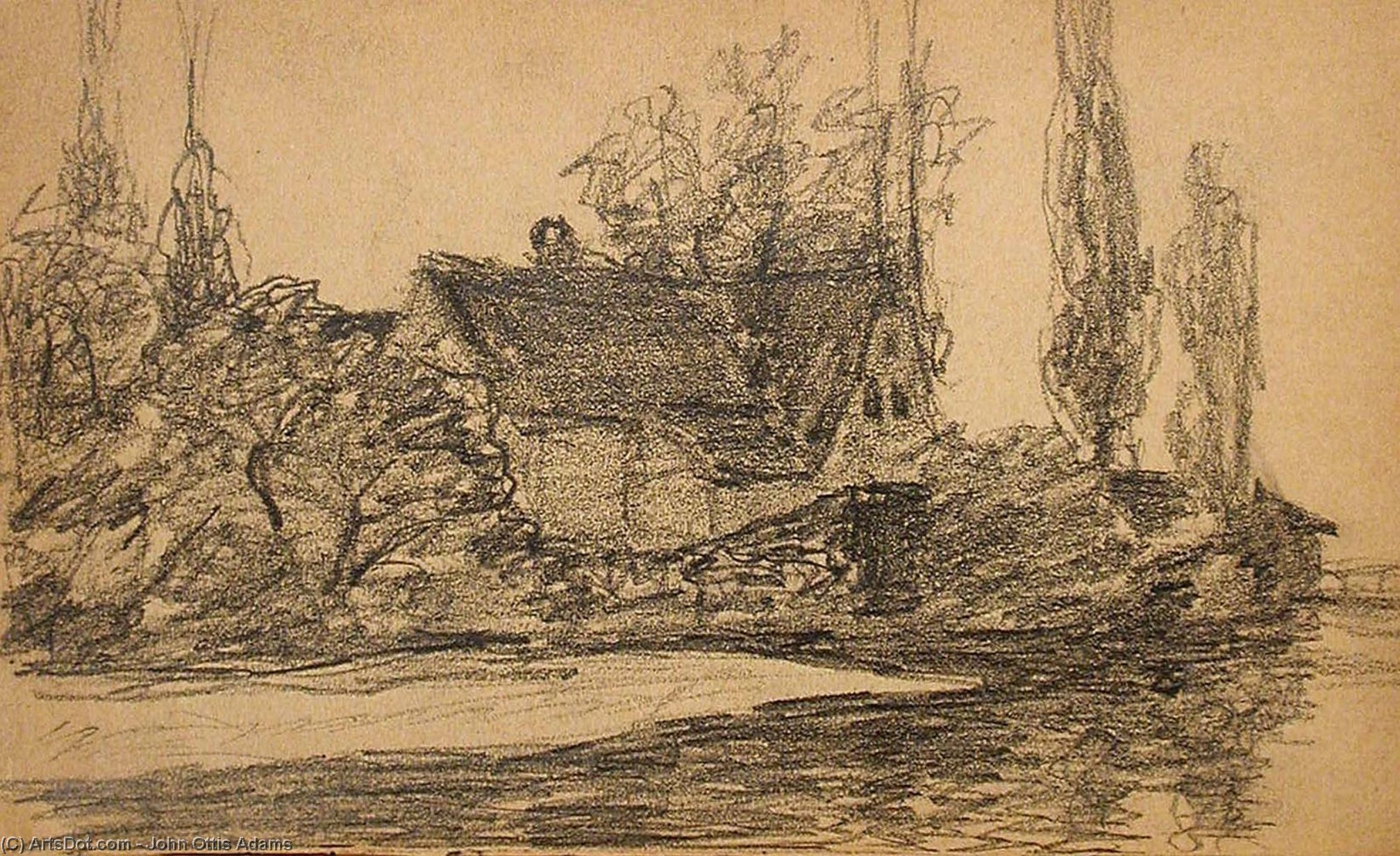 House By River — John Ottis Adams