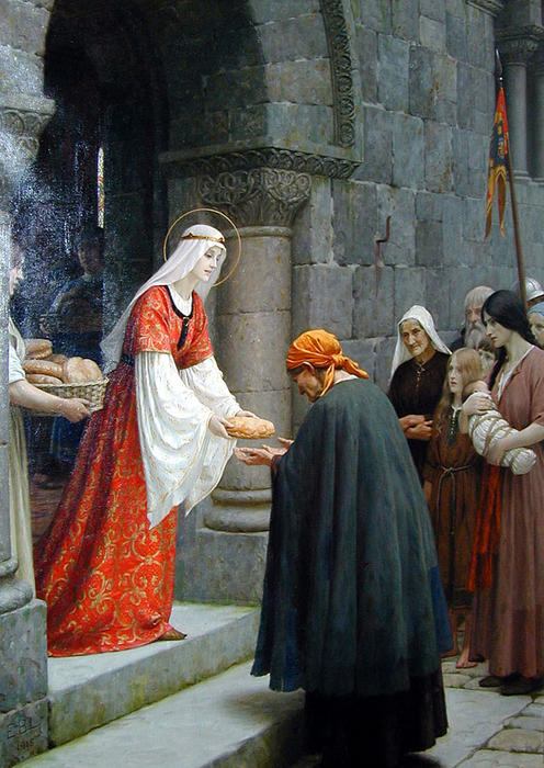 The Charity Of St. Elizabeth Of Hungary — Edmund Blair Leighton