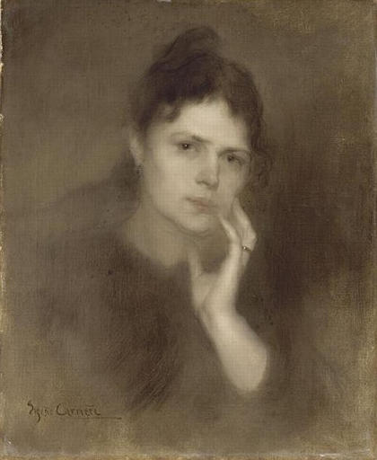 Portrait De Madame Carriere — Eugène Anatole Carrière