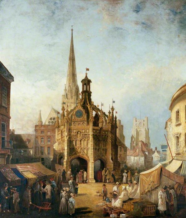 A View Of Chichester Cross From East Street, West Sussex — Henry Pether