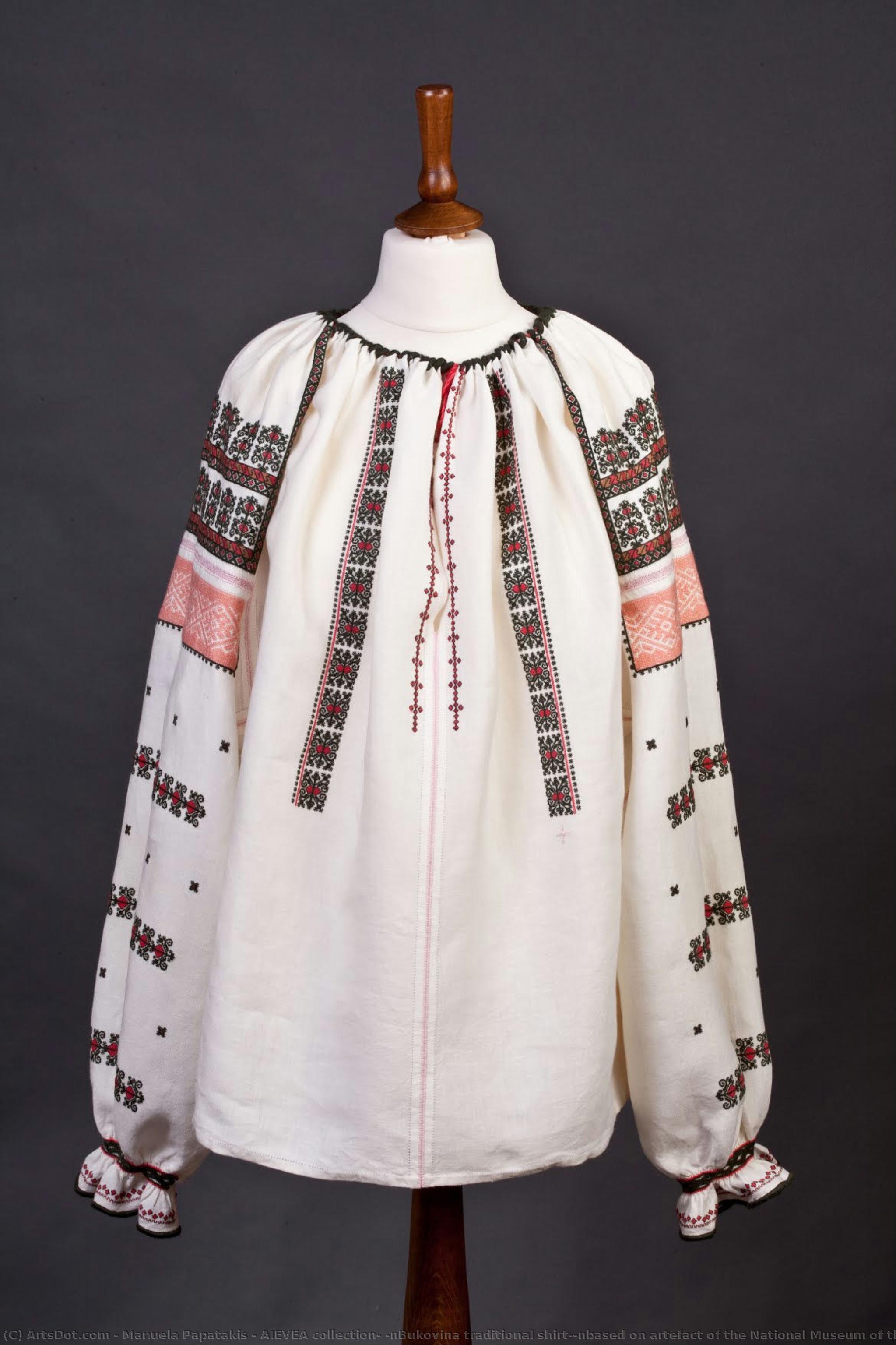 Aievea Collection; \nbukovina Traditional Shirt;\nbased On Artefact Of The National Museum Of The Romanian Peasant — Manuela Papatakis