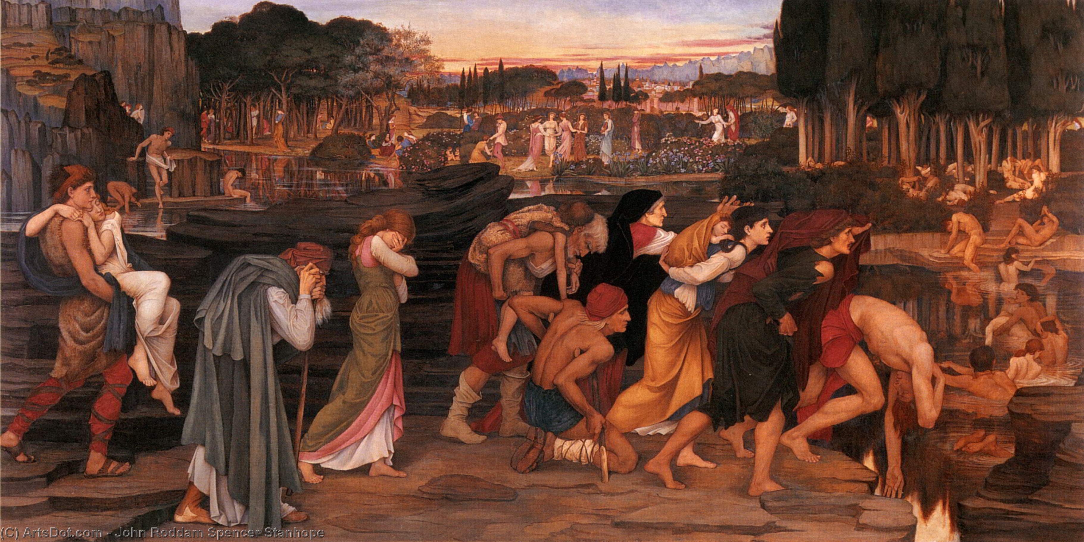 The Waters Of Lethe By The Plains Of Elysium — John Roddam Spencer Stanhope