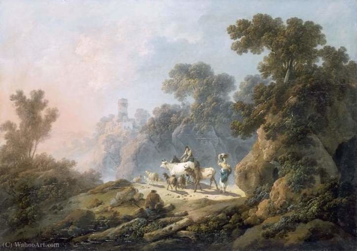 Paysageavec Troupeau — Jean-baptiste Pillement