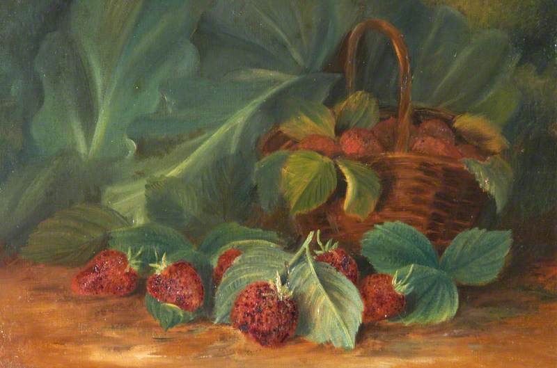 Still Life Of A Basket Of Strawberries — Rosalie Chichester